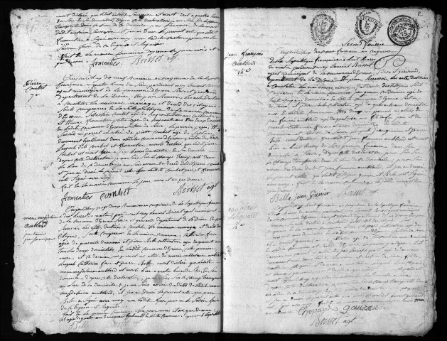 Décès (an V-an VIII).