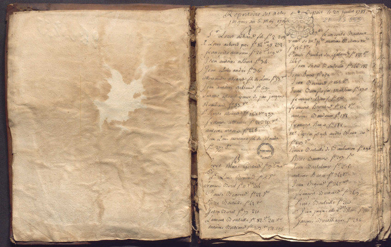 27 juillet 1788-30 germinal an VIII