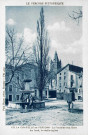 La fontaine aux Ours et l'église Assomption de Notre-Dame.