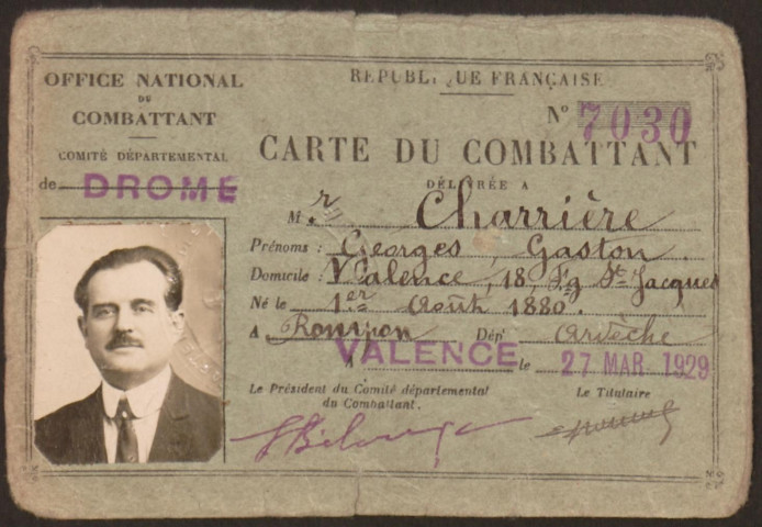 Charrière, Georges Gaston