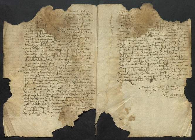 Reconnaissances pour Dame Broutin (28 février 1601-25 janvier 1602).