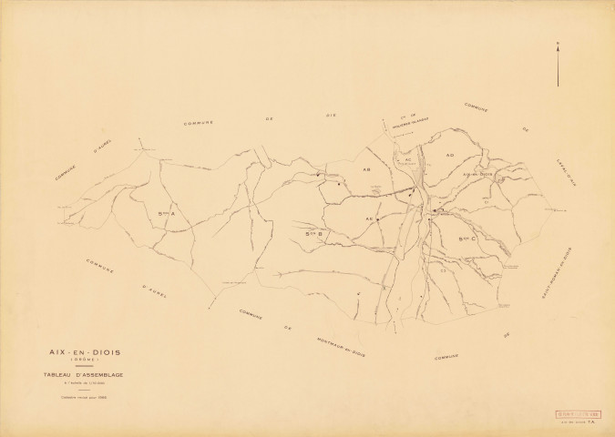 Tableau d'assemblage. 1966.