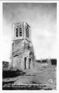 L'église Notre-Dame-de-l'Assomption après les bombardements de juillet 1944.
