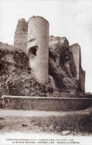 Les vestiges du château.