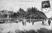 Valence. - Boulevard Maurice Clerc et la Fontaine Monumentale.
