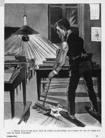 Caricature, extrait de "L'Assiette au Beurre".