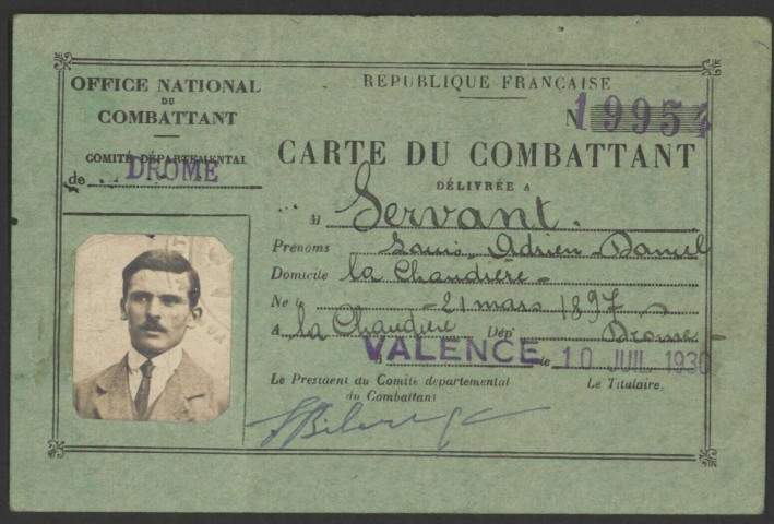 Servant, Louis Adrien Daniel