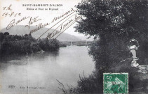 Pont ferroviaire reliant la ville à Peyraud (Ardèche).