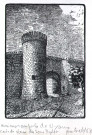 Reproduction d'une gravure représentant les anciens remparts.