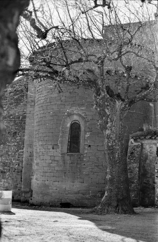 Bouchet.- Le chevet de l'église Notre-Dame.