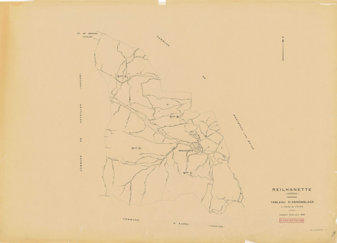 Tableau d'assemblage. 1958.
