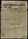 « Du "Chat Noir" au Loup de Gubbio », rubrique Les lettres et les arts, Candide, 25 août 1936Brousson, Jean-Jacques