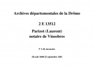 28 août 1600-25 septembre 1601