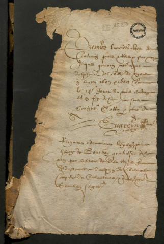 14 juin 1607-31 décembre 1608