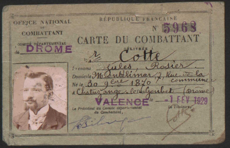 Cotte, Jules Rosier