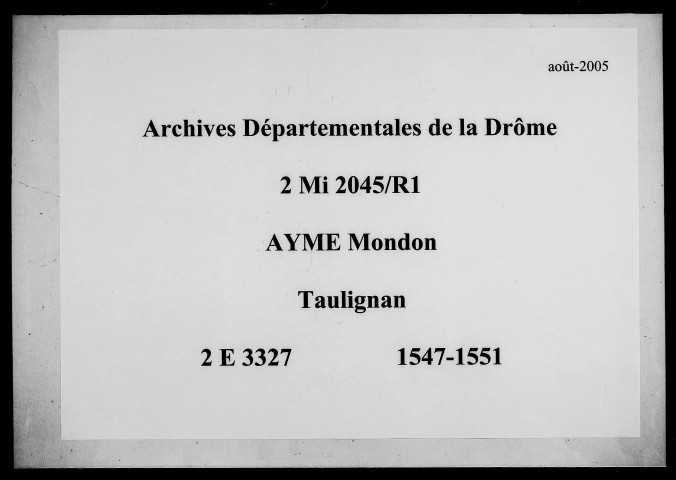 29 février 1547-4 janvier 1551