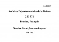 Notes étendues (1580-1581).