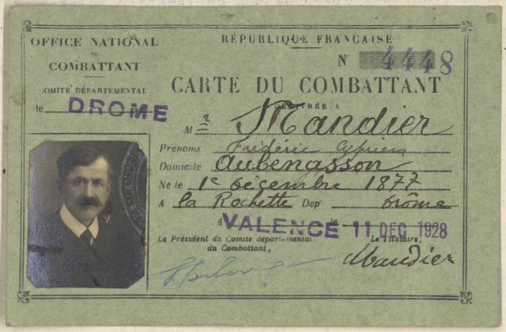 Mandier, Frédéric Cyprien