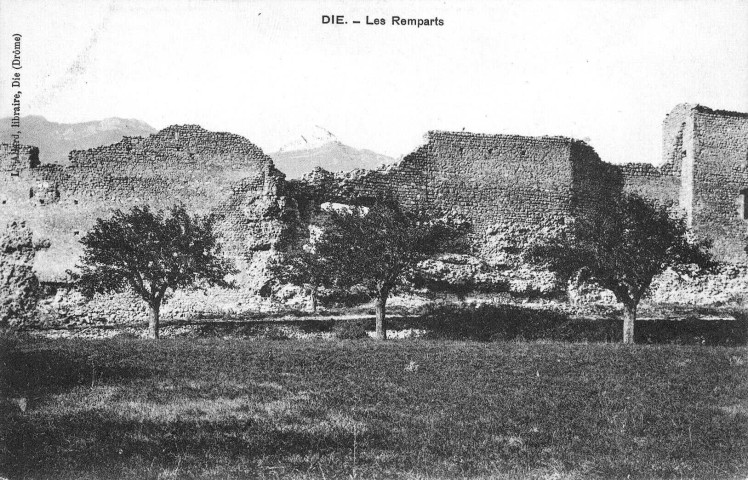 Vestiges des remparts gallo-romains.