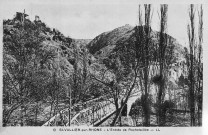 Saint-Barthélemy-de-Vals. - Le hameau Rochetaillée, le pont du tramway de la ligne Saint-Vallier au Grand Serre, mise en service le 29 octobre 1893.