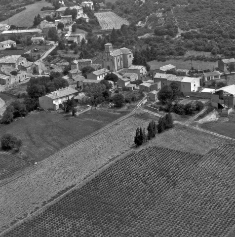 Vue aérienne du village.