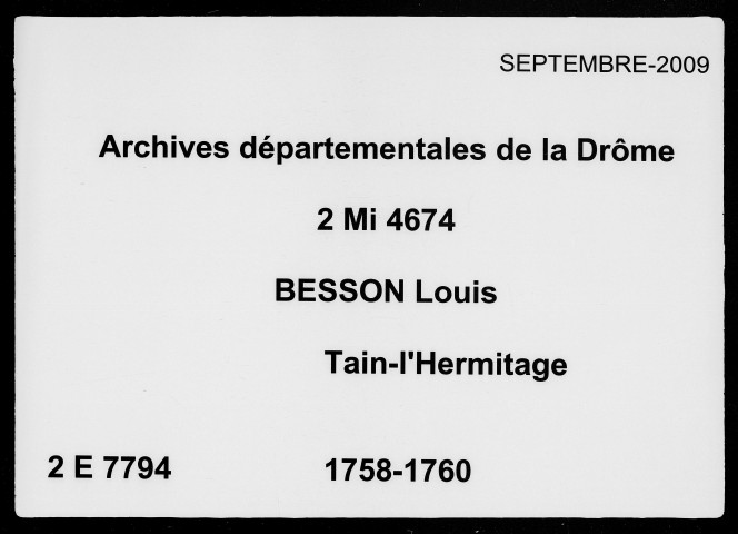 27 août 1758-27 avril 1760