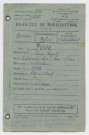 Vie militaire. - Mobilisation : fascicule (1936), obligations militaires : titre de libération (1937), citation : ordre du régiment (1918), permission : correspondance, titre (1917).