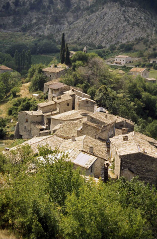 Saint-Benoît-en-Diois.- Vue du village.