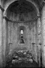 Aleyrac. - Le transept sud du prieuré Notre-Dame-la-Brune, ruiné en 1385.