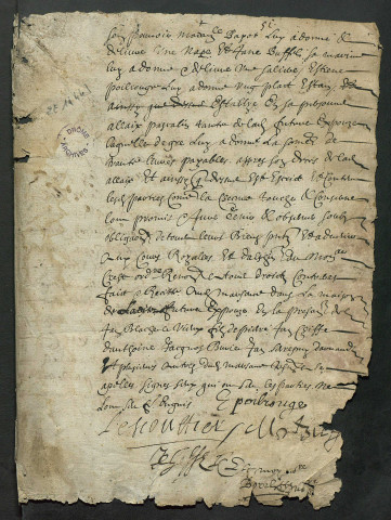 octobre-décembre 1664