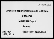 1er janvier 1592-22 mars 1613