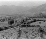 Vue aérienne des remparts.