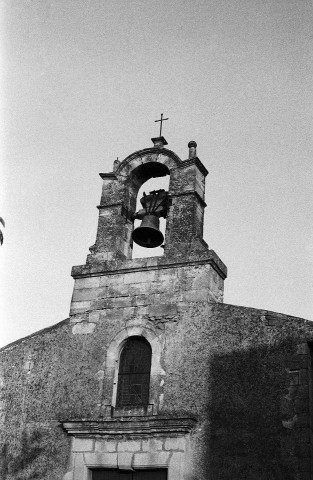 Chantemerle-lès-Grignan. - Le clocheton de l'église Saint-Maurice.