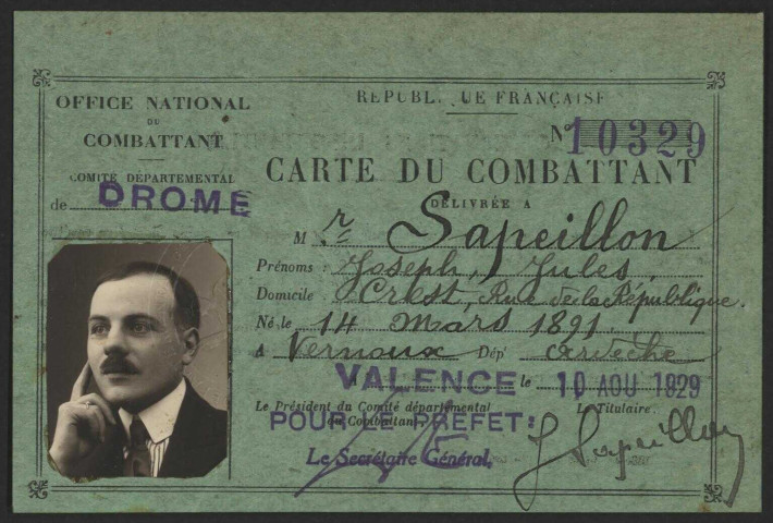 Sapeillon, Joseph Théodore Jules