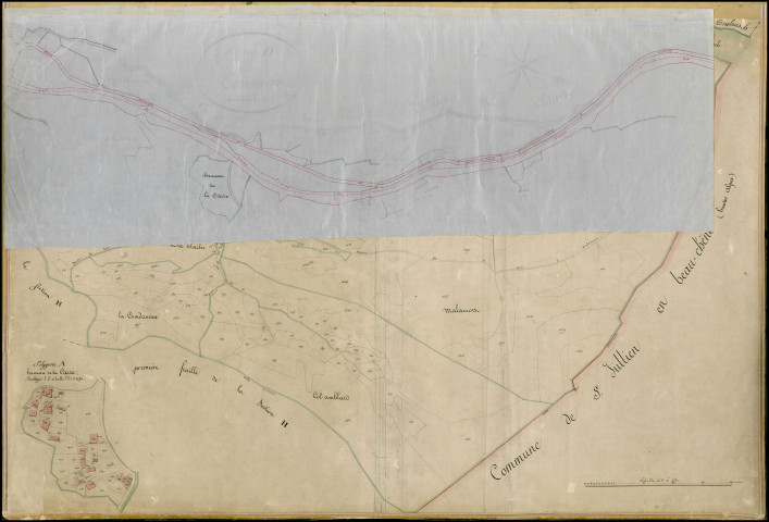 Section H3, Toussière. Caire (hameau de la) (agrandissement).
