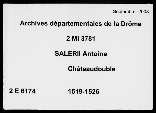 7 novembre 1519-25 janvier 1526