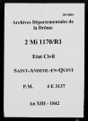 Publications de mariages (an XIII-1842).