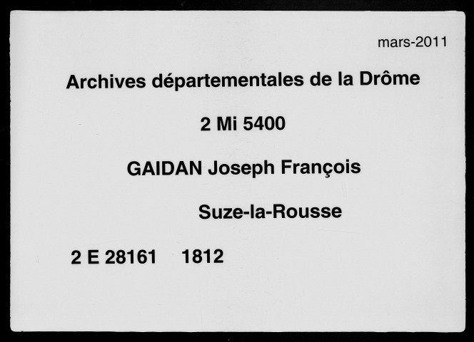 1er janvier-29 juillet 1812