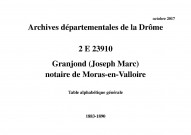 Table alphabétique générale (1883-1890).