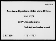 28 novembre 1791-3 mars 1793