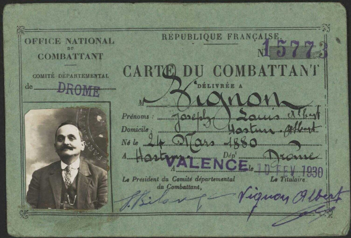 Vignon, Joseph Louis Albert