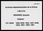 19 avril 1625-9 octobre 1667