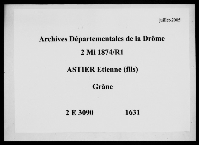 7 janvier-1er novembre 1631