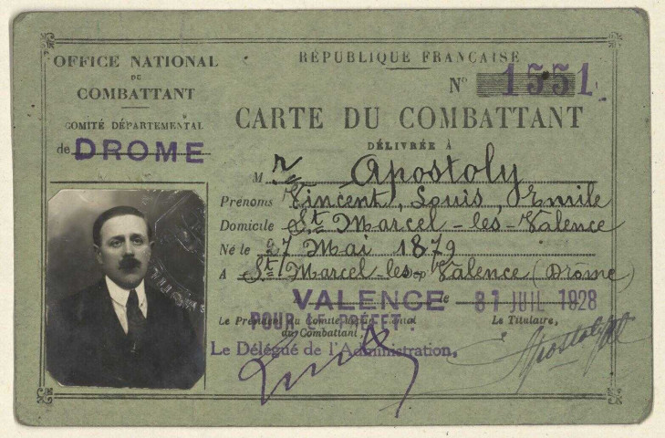 Apostoly, Vincent Louis Émile