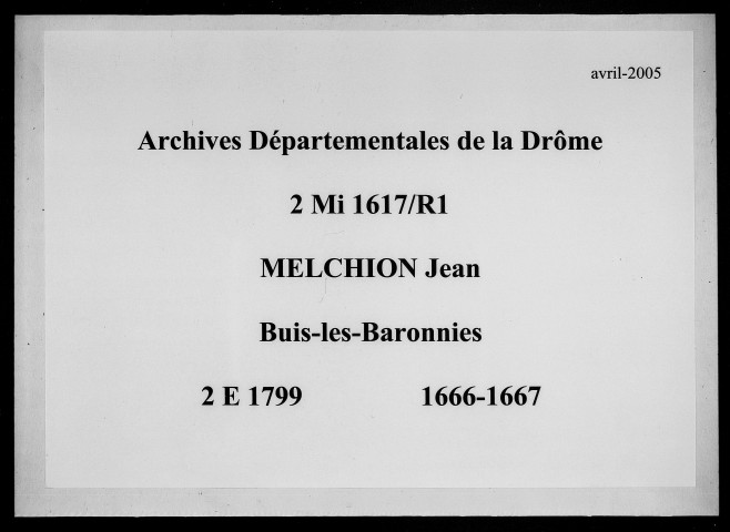 1666-3 janvier 1667