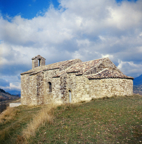 Crupies.- La chapelle Saint-Jean-Baptiste après la restauration de 1960.