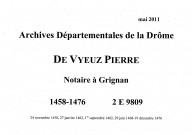 24 novembre 1458-19 décembre 1476