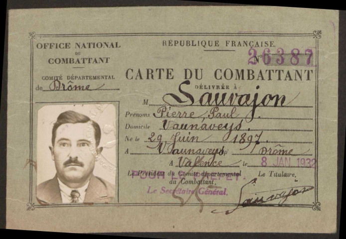 Sauvajon, Pierre Paul Auguste