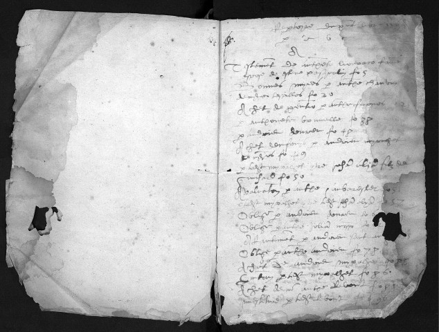Notes brèves (3 janvier 1564-6 janvier 1565).