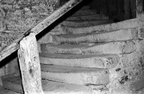 Crest. - L'escalier en pierre de la Tour.